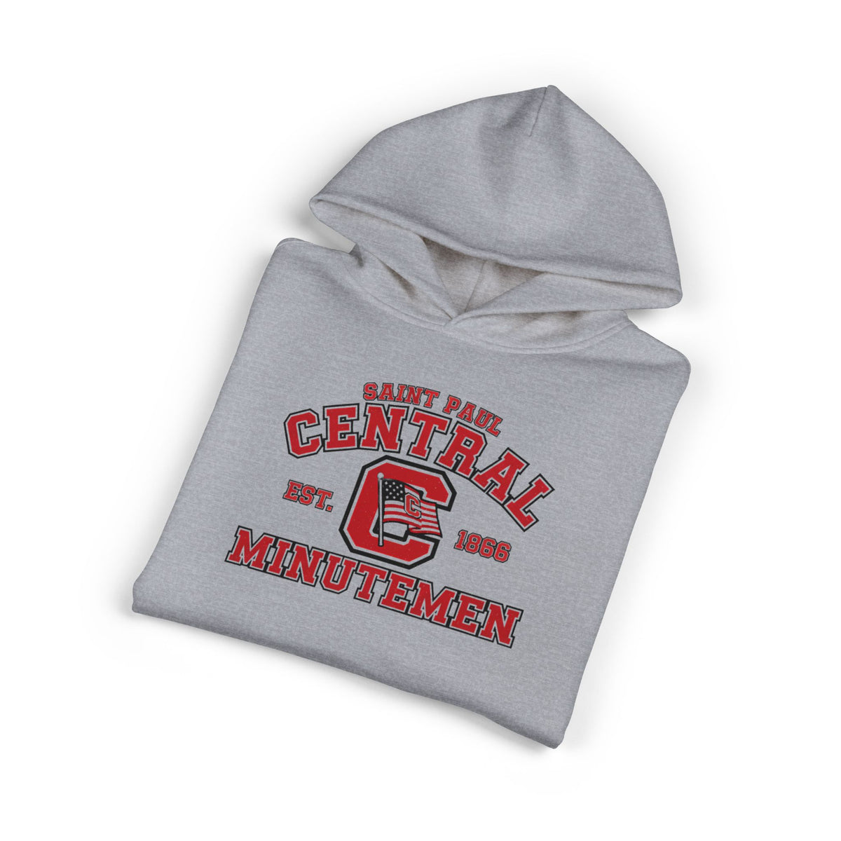 Saint Paul Central Hoodie — Vintage Collegiate School Spirit Pullover