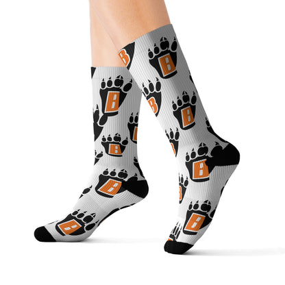 White Bear Bears Sublimation Socks