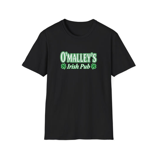 O'Malley's Irish Pub T-Shirt White Logo  - Unisex