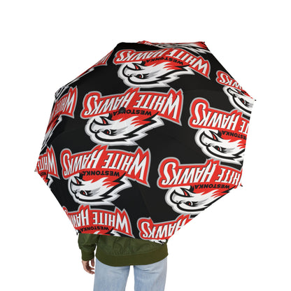 Mound Westonka White Hawks Stylish Foldable Umbrella - Compact Rain Protection