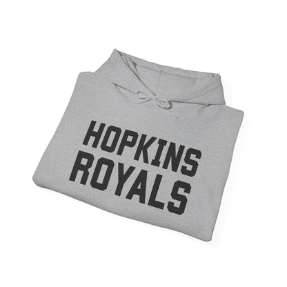 Hopkins Royals Ironman Hoodie — Classic School Logo Pullover