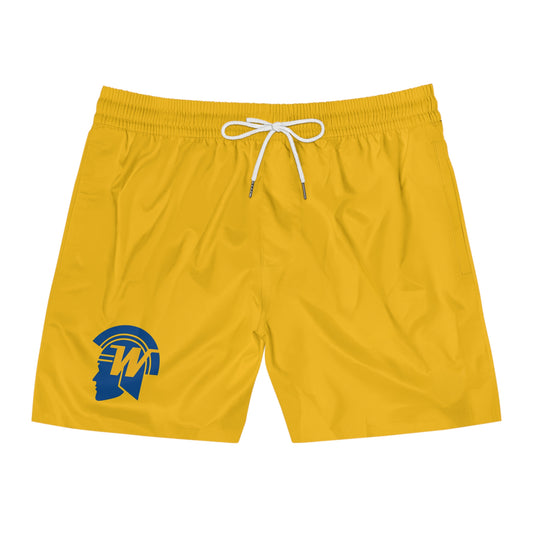 Wayzata Trojans Men's Yellow Swim Shorts - Perfect for Beach Days & Pool Parties