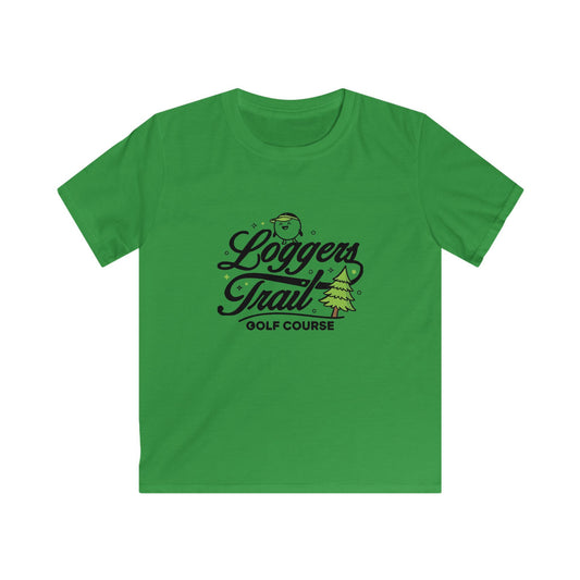 Kids Tee - "Loggers Trail Golf Course" Playful Woodland Golf Shirt