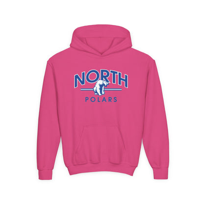 Minneapolis North Polars Youth Hoodie - Cozy Heavy Blend Sweatshirt for Kids