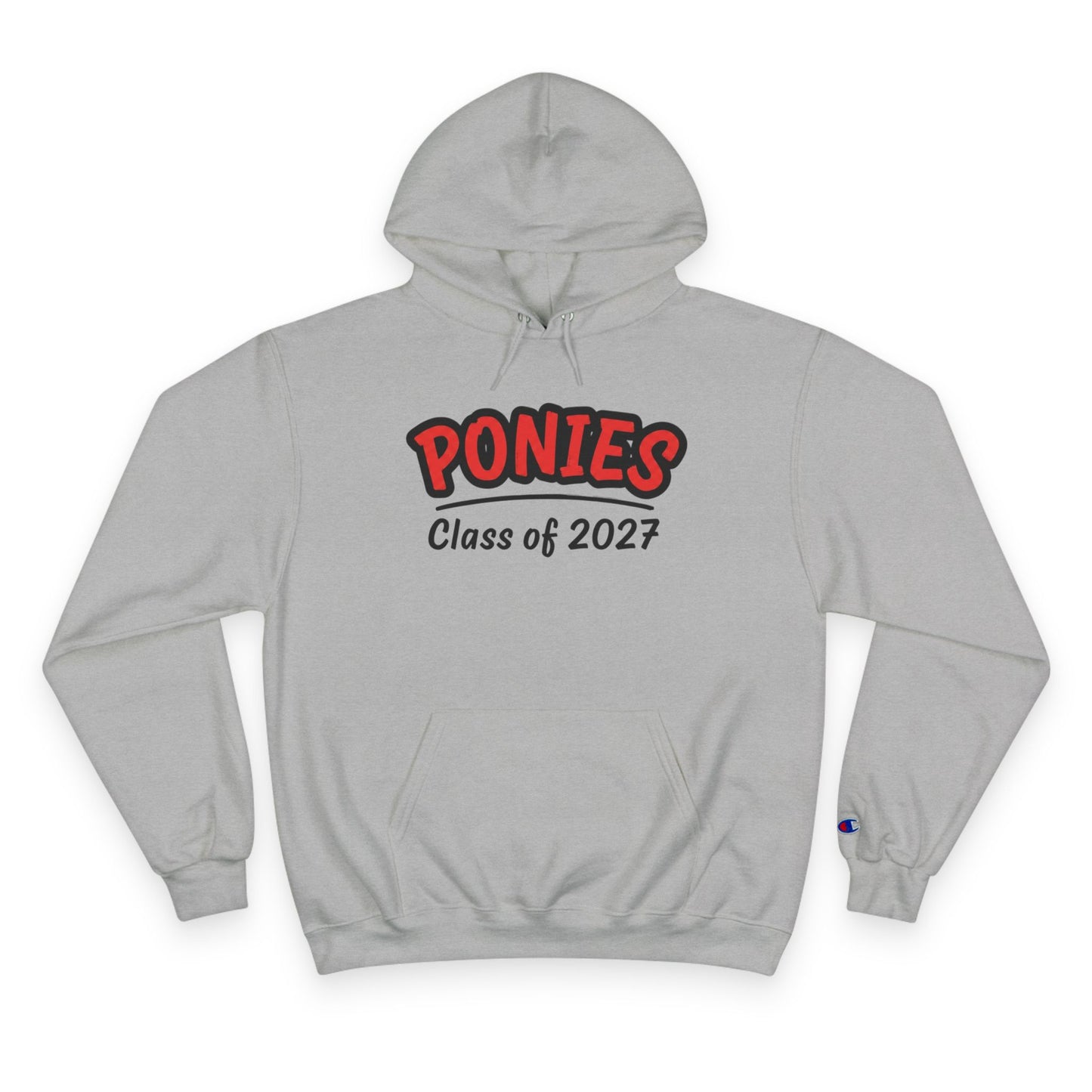 Stillwater Ponies Unisex Hoodie in Light Steel with 'Class of 2027' print for cozy casual wear.