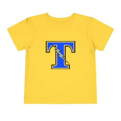 Tartan Titans Toddler Short Sleeve Tee - Fun Lightning Bolt Design