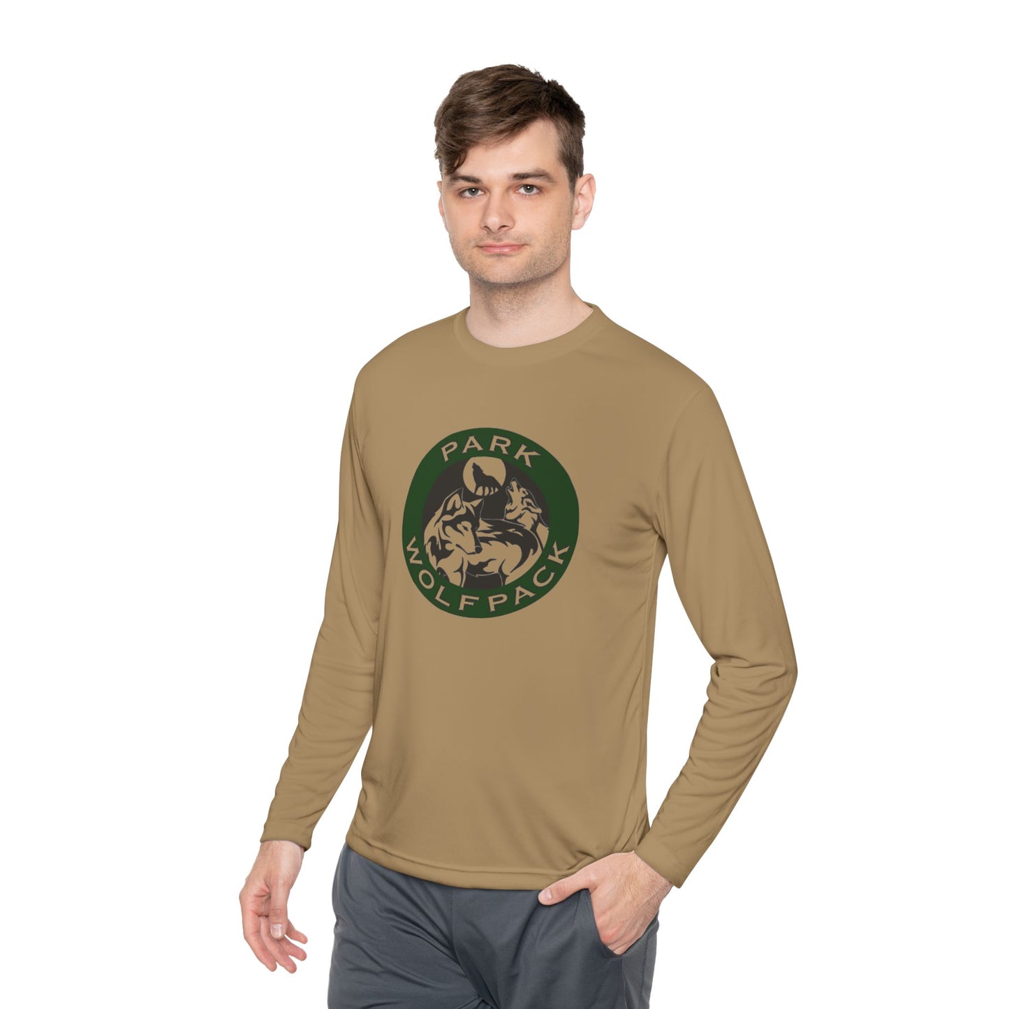 Unisex Lightweight Long Sleeve Tee - Park Wolfpack Design