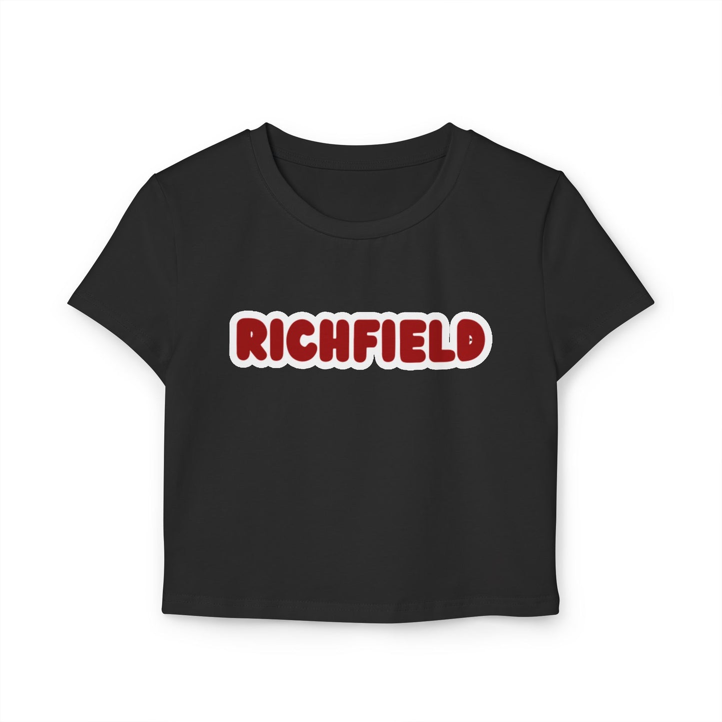 Richfield Spartans Women’s Baby Tee - Retro Graphic Top for Casual Vibes