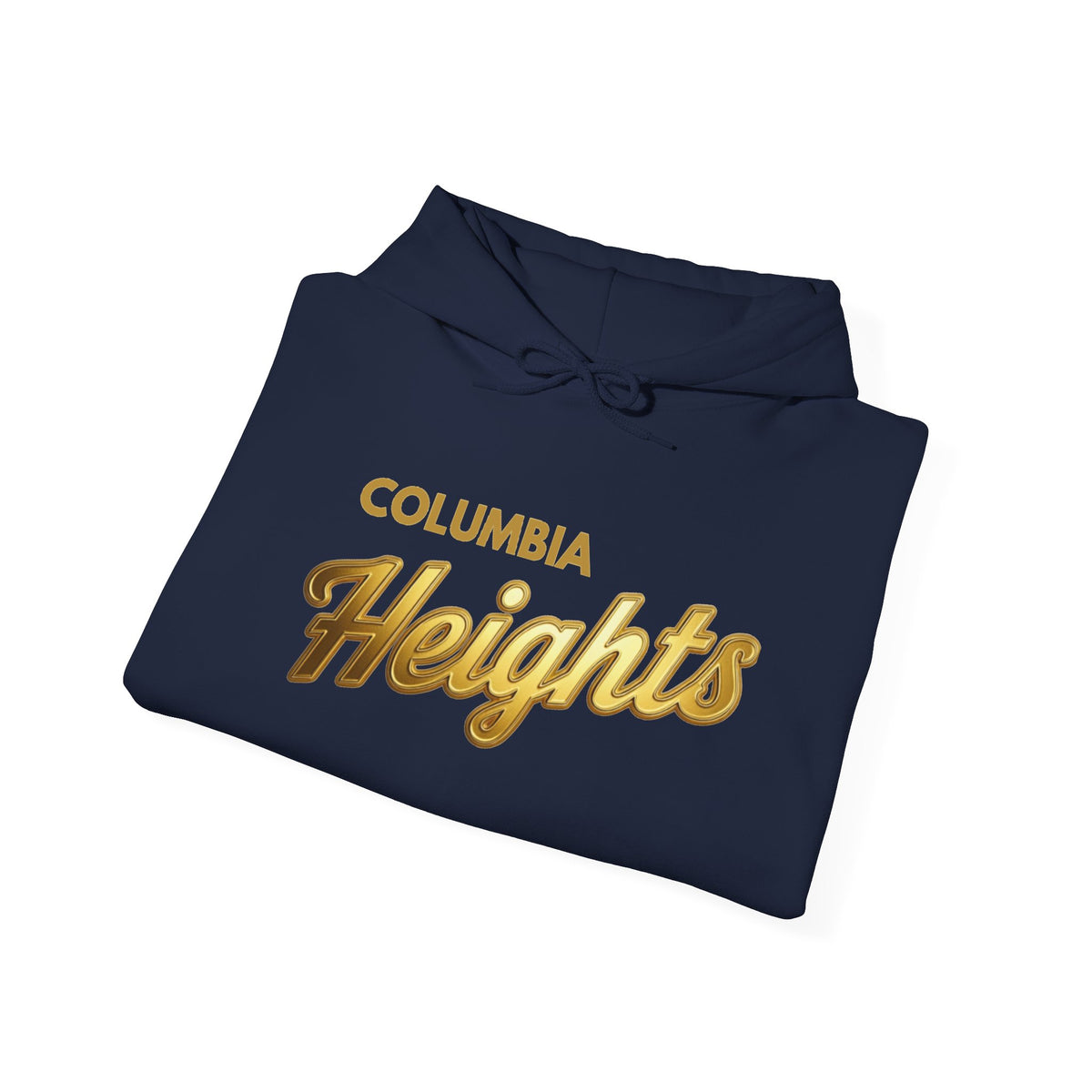 Columbia Heights Hylanders Gold and Navy Graphic Hoodie