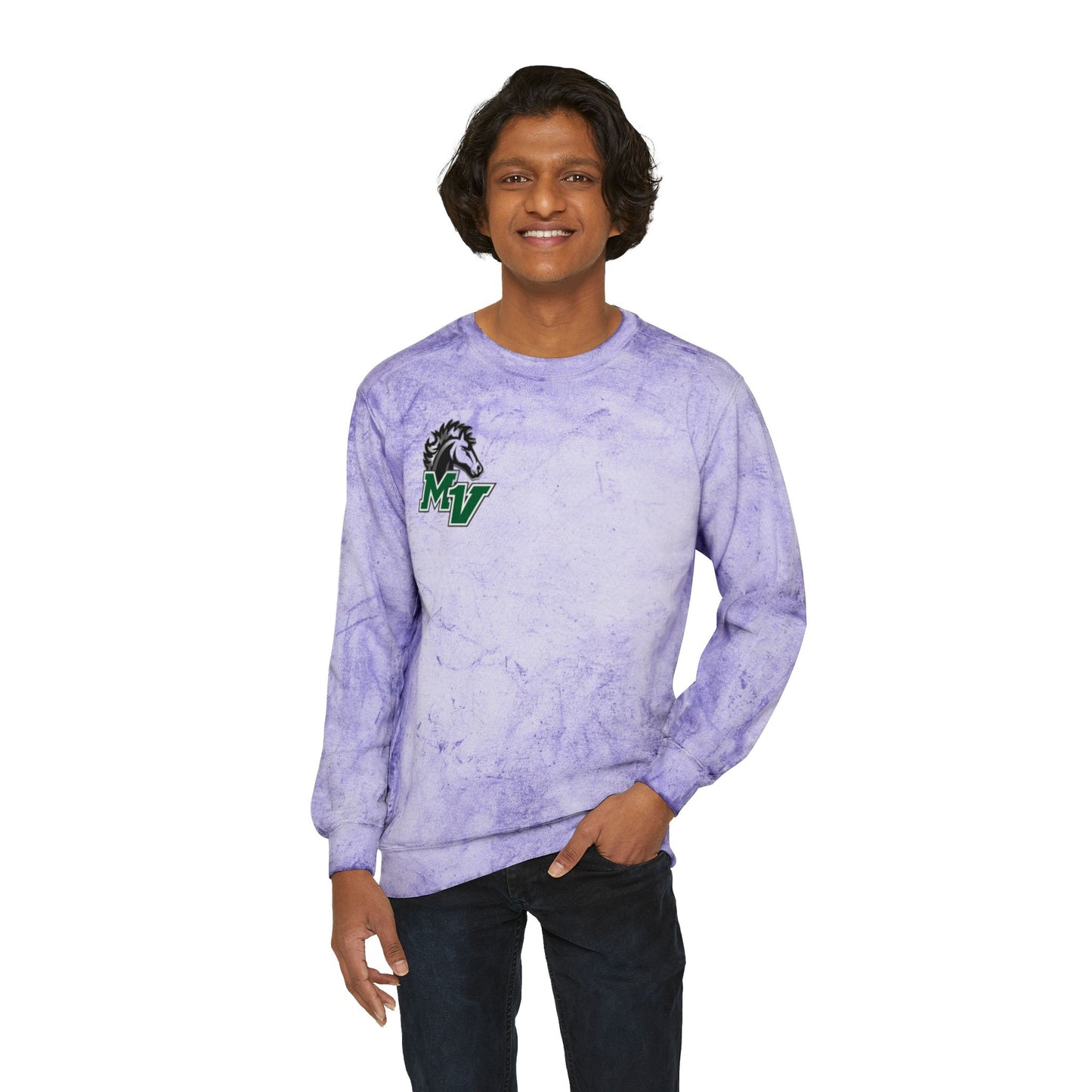 Mounds View Mustangs Color Blast Unisex Crewneck Sweatshirt