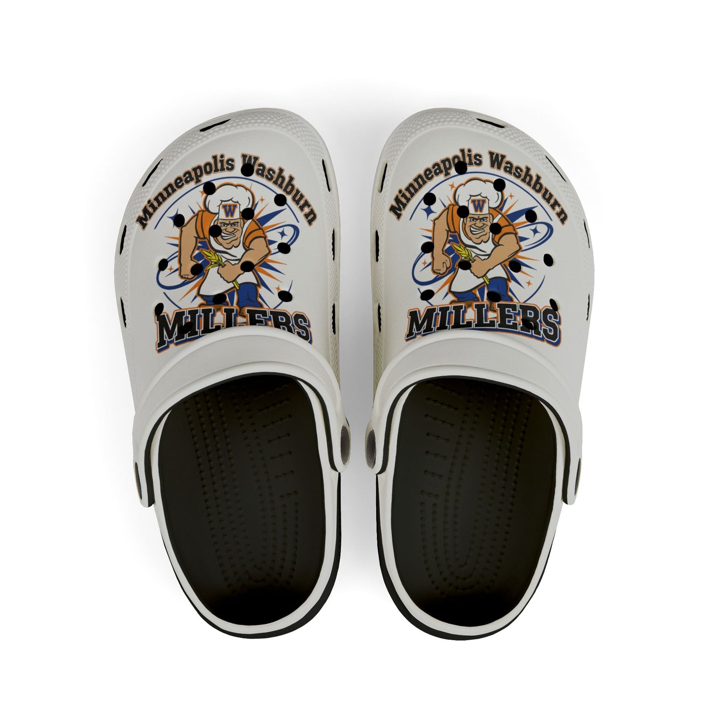 Minneapolis Washburn Millers Kids' EVA Foam Clogs - Stylish and Comfortable Footwear