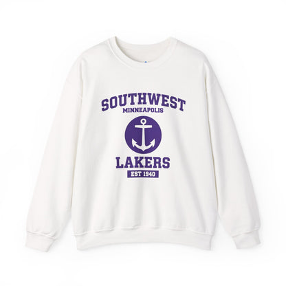 Southwest Minneapolis Lakers Sweatshirt — Anchor Vintage College Crewneck