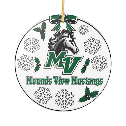 Mounds View Mustangs Holiday Ornament