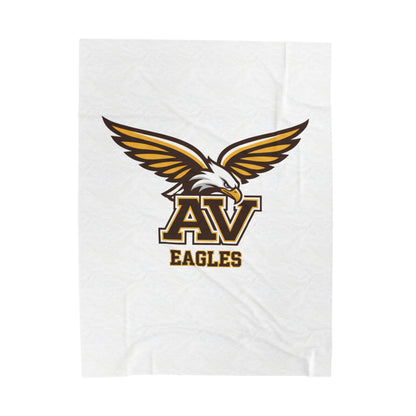 Apple Valley Eagles Cozy Velveteen Plush Blanket