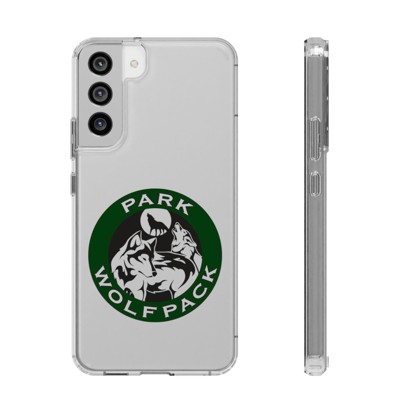 Custom Clear Phone Case - Park Wolfpack Design