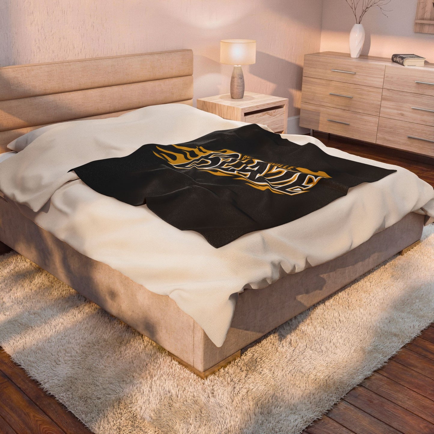 Burnsville Blaze Cozy Velveteen Plush Blanket