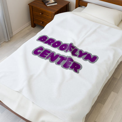 Brooklyn Center Centaurs Cozy Velveteen Plush Blanket - Perfect for Relaxation and Home Decor