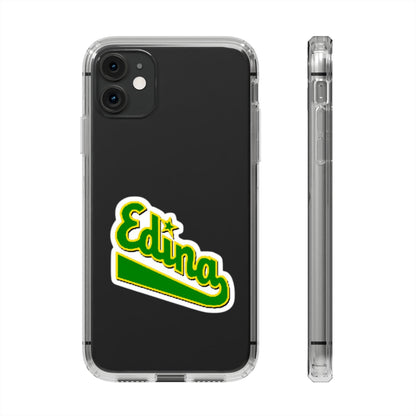 Custom Clear Phone Case with Edina Design - Stylish Protection for Your Smartphone