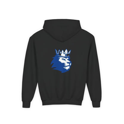 Hopkins Royals Youth Hoodie — Leo Lion Back Logo
