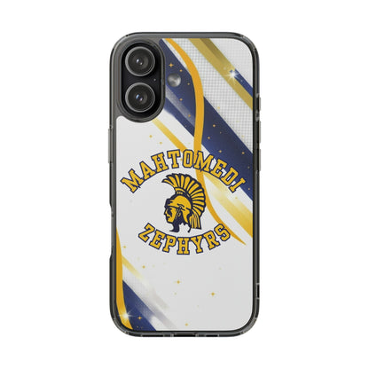 Mahtomedi Zephyrs Clear Phone Case with Bold Logo - Perfect for School Events and Graduation