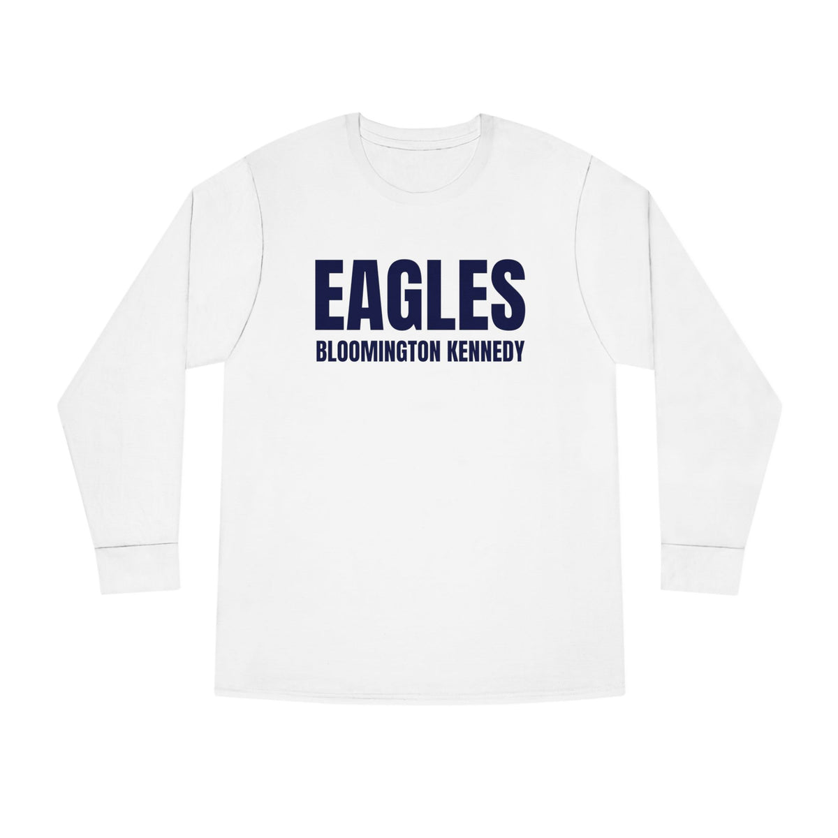 Bloomington Kennedy Eagles Casual Long Sleeve Crewneck Tee - Perfect for Everyday Wear