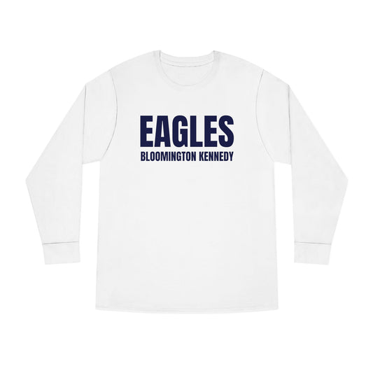 Bloomington Kennedy Eagles Casual Long Sleeve Crewneck Tee - Perfect for Everyday Wear