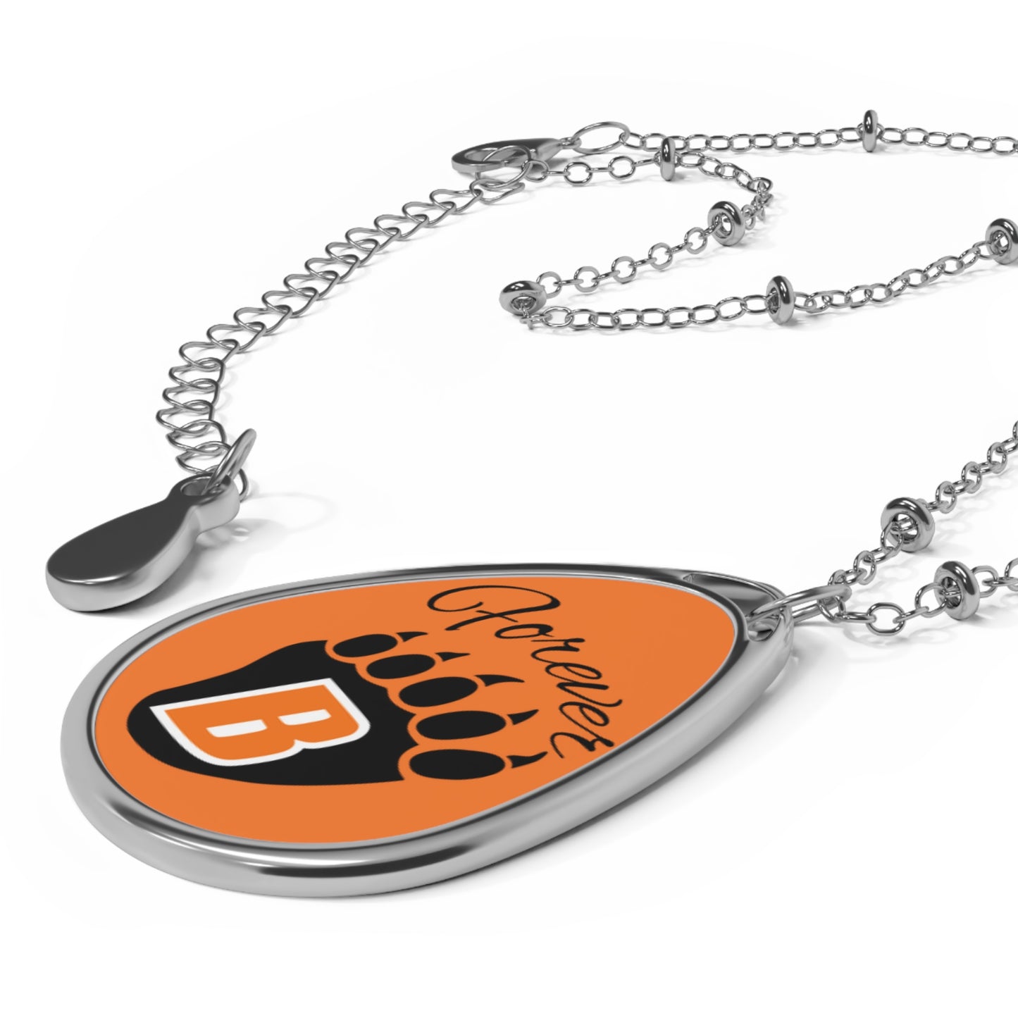 White Bear Lake Bears "Forever" Oval Necklace