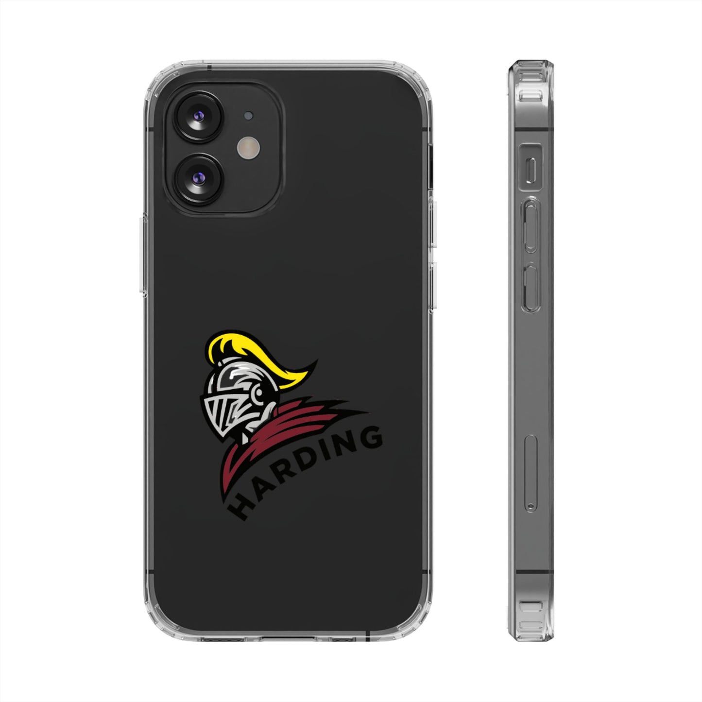 Clear Phone Case with Harding Logo