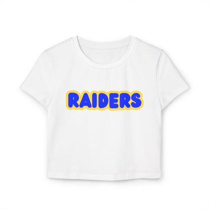 Hastings Raiders Women’s Baby Tee - Retro Graphic Top for Casual Vibes