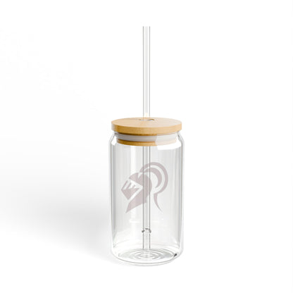 Irondale Knights Eco-Friendly 16oz Sipper Glass with Straw