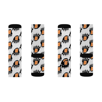 White Bear Bears Sublimation Socks