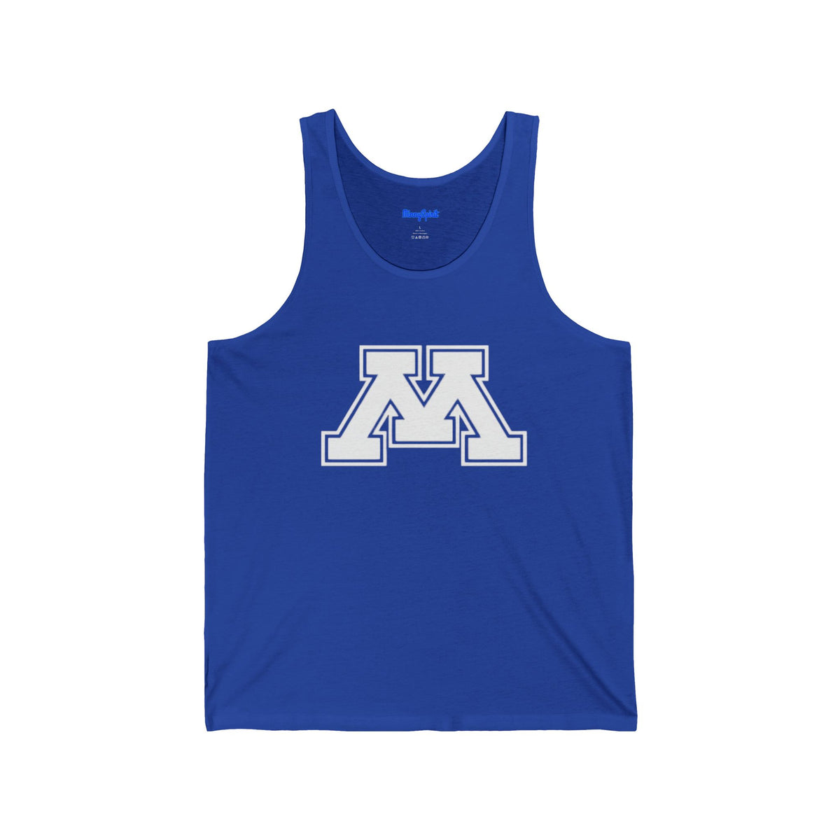 Minnetonka Skippers Classic Block 'M' Tank Top – Retro Collegiate Athletic Logo Tank