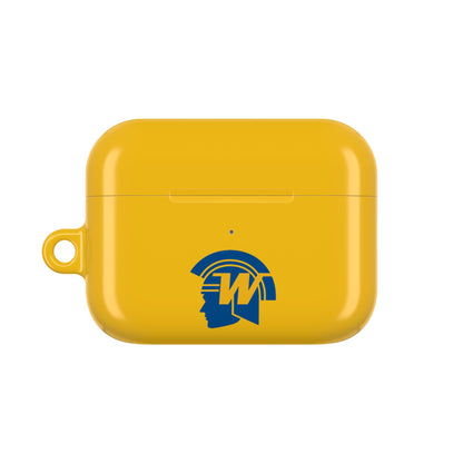 Wayzata Trojans Yellow AirPod Case with Warrior Design | Perfect for Music Lovers & Students