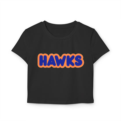 Robbinsdale Cooper Hawks Women’s Baby Tee - Retro Graphic Top for Casual Vibes