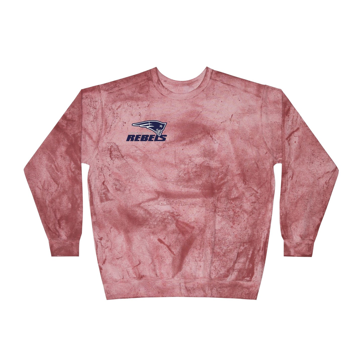 Champlin Park Rebels Color Blast Crewneck Sweatshirt for a Vibrant Vibe, Unisex Tie-Dye Fashion