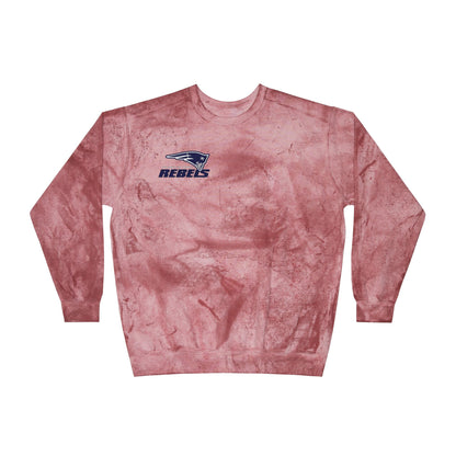 Champlin Park Rebels Color Blast Crewneck Sweatshirt for a Vibrant Vibe, Unisex Tie-Dye Fashion