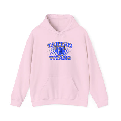 Unisex Heavy Blend Hooded Sweatshirt Tartan Titans - Perfect for Casual Comfort & School Spirit
