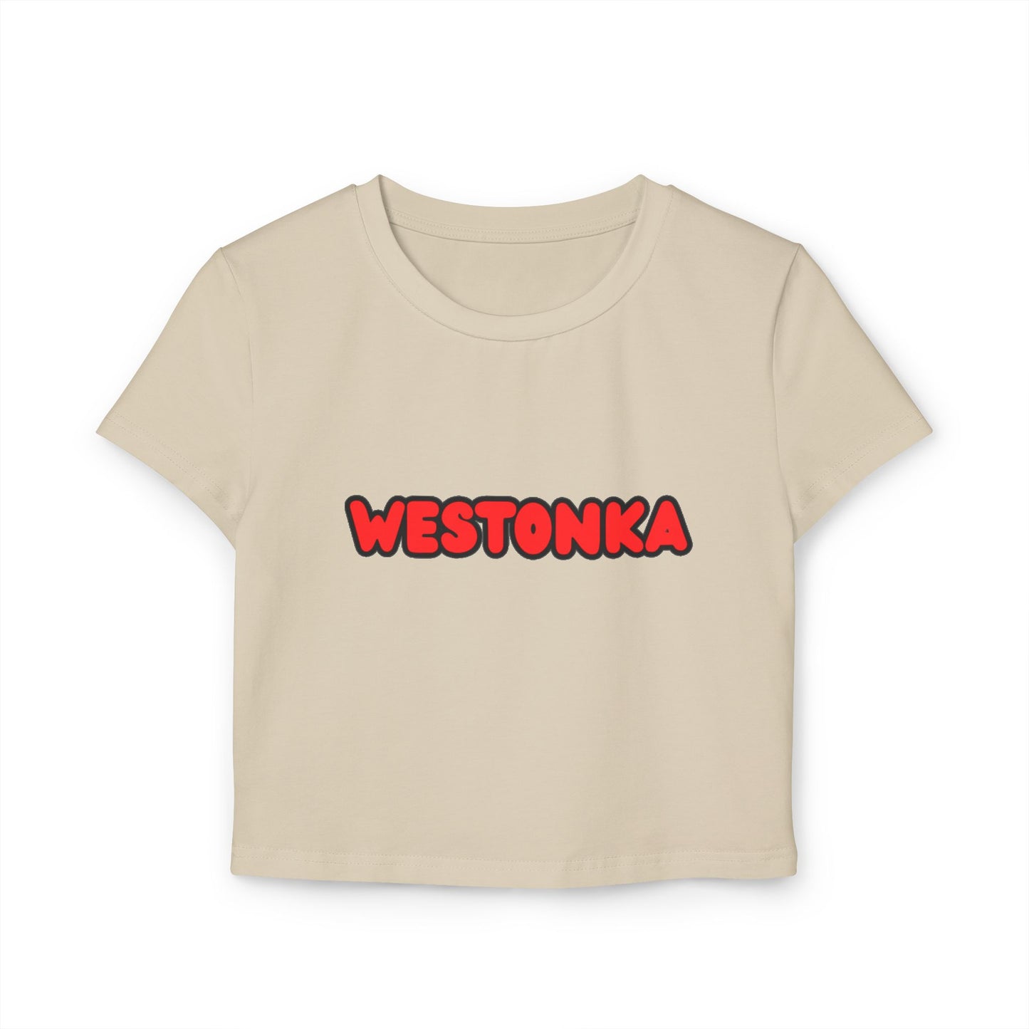 Mound Westonka White Hawks Women’s Baby Tee - Retro Graphic Top for Casual Vibes
