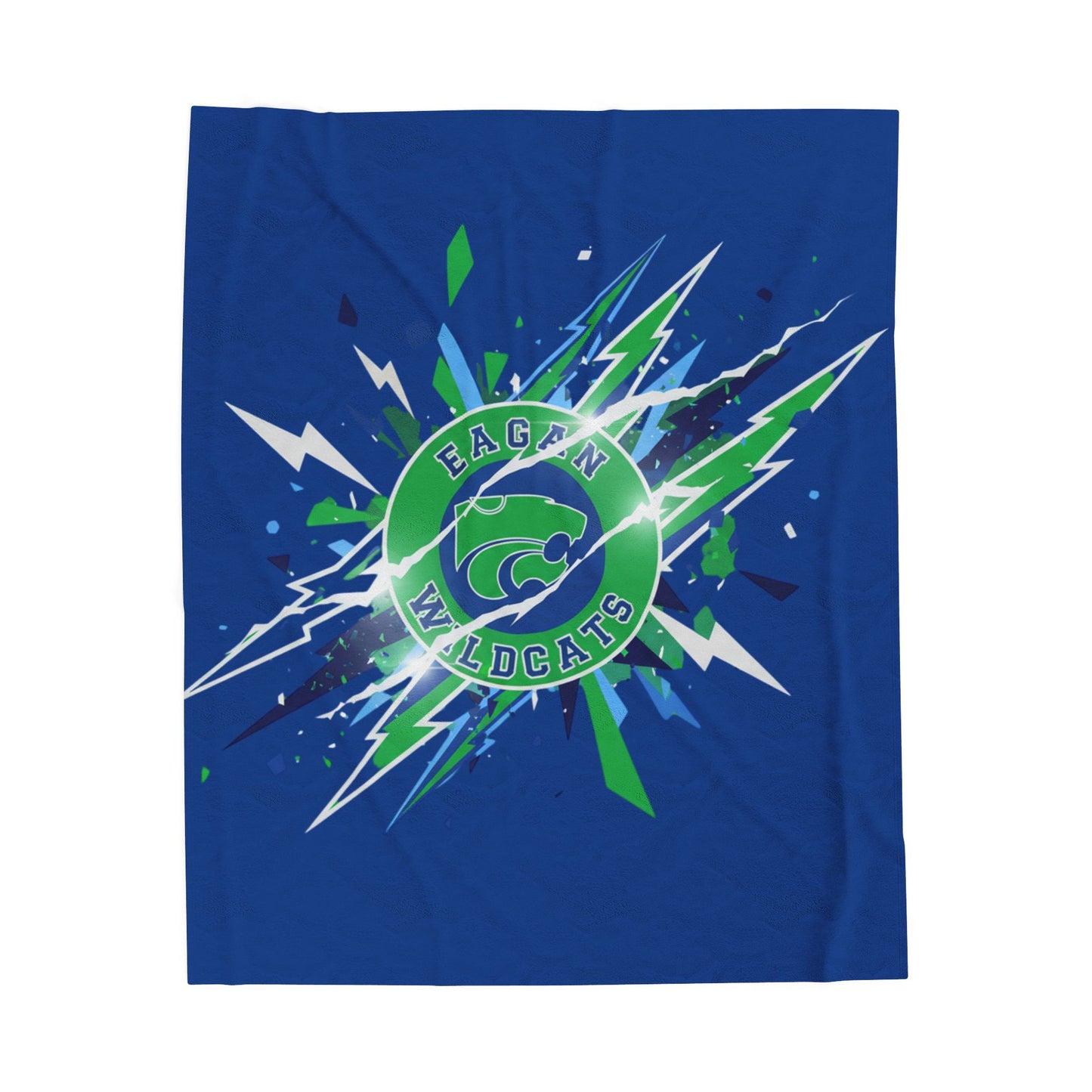 Eagan Wildcats Cozy Velveteen Plush Blanket