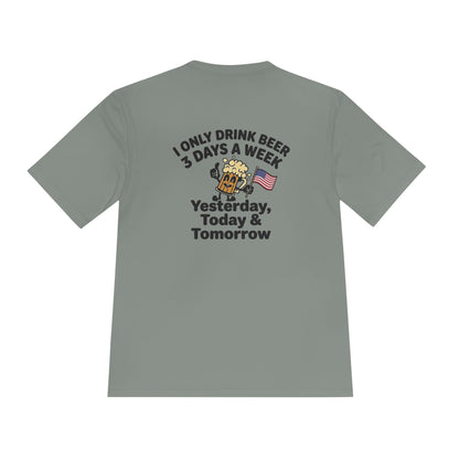 “I Only Drink Beer 3 Days a Week” Patriotic Bar Shirt