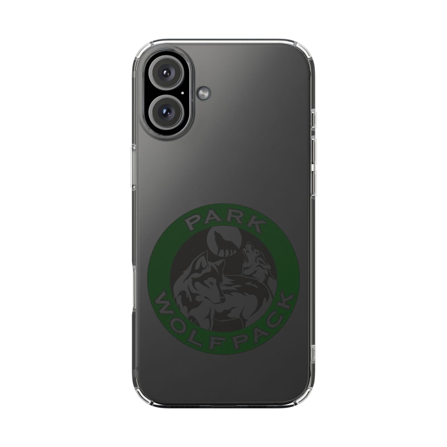 Custom Clear Phone Case - Park Wolfpack Design