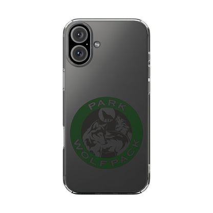 Custom Clear Phone Case - Park Wolfpack Design