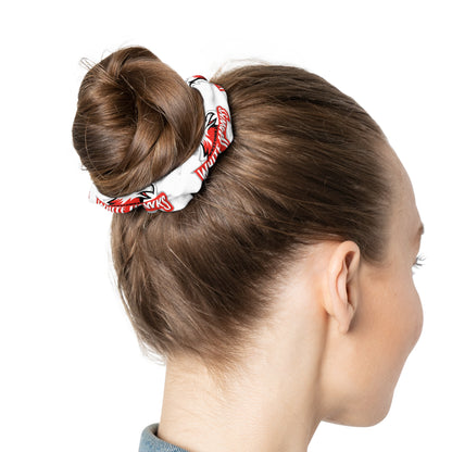 Mound Westonka White Hawks  Scrunchie - Stylish Hair Accessory for Trendsetters