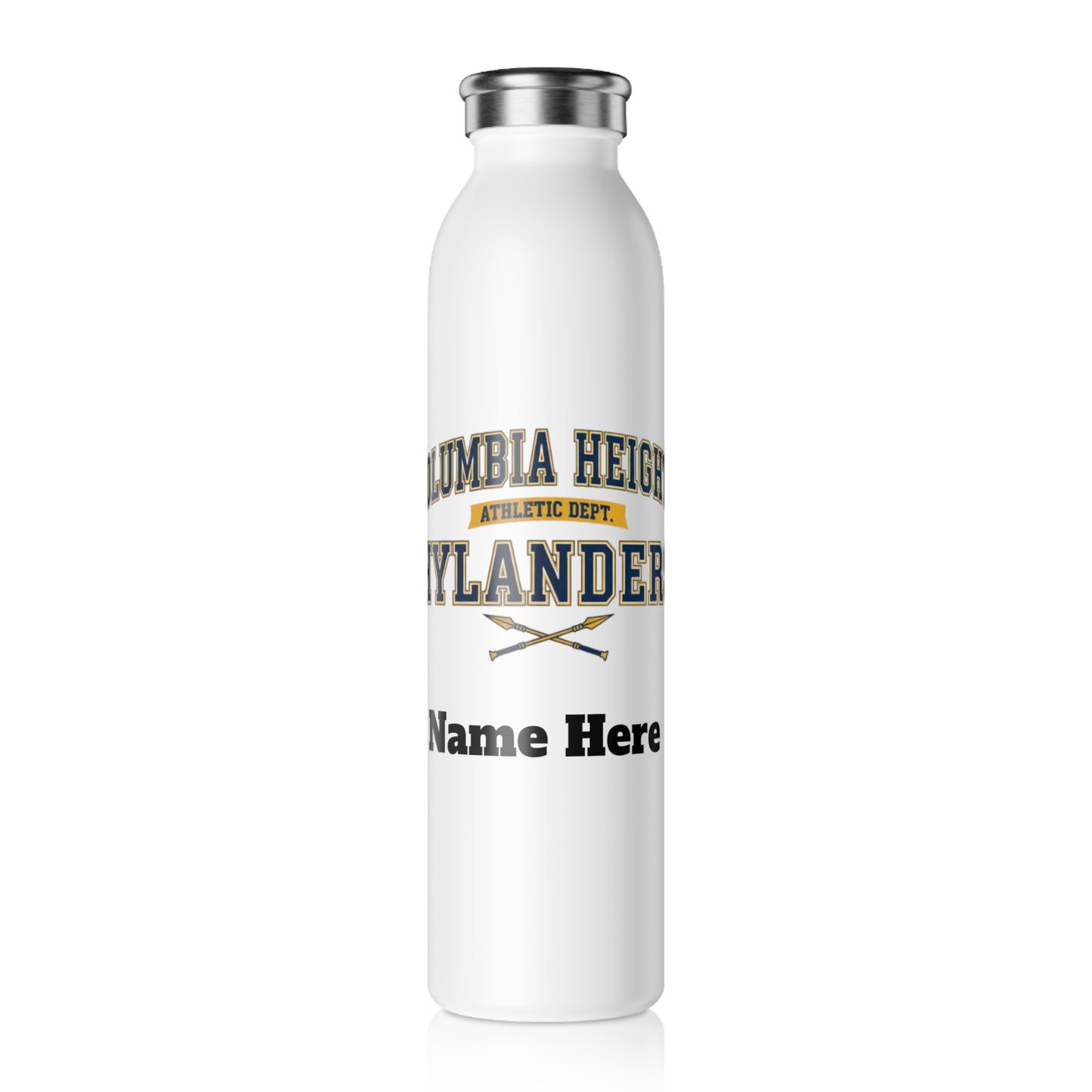 Columbia Heights Hylanders Slim Water Bottle —  Stainless Insulated Bottle