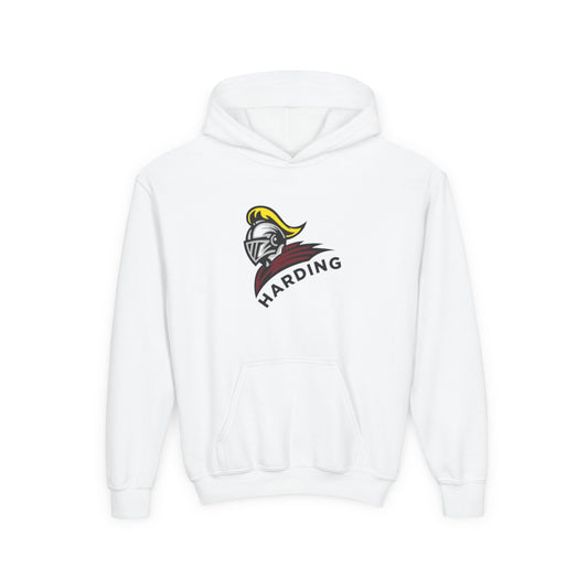 Youth Hooded Sweatshirt with Harding Knight Design