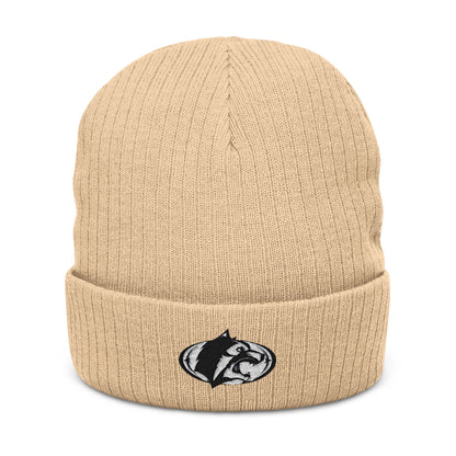 Roseville Raiders Embroidered Ribbed Knit Beanie - Cozy Winter Hat