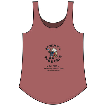 Women's Tank — "Stars, Stripes & Cold Pints" Stormys Pub Tank Top