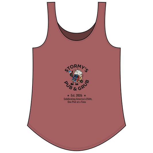 Women's Tank — "Stars, Stripes & Cold Pints" Stormys Pub Tank Top