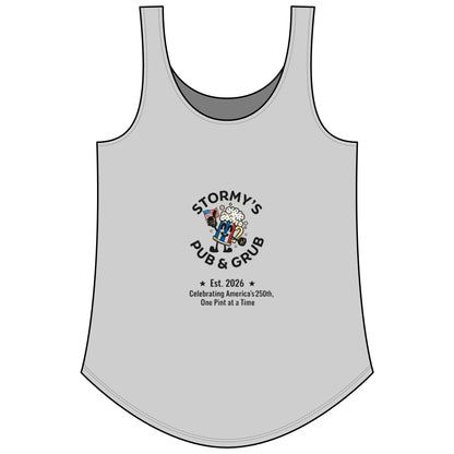 Women's Tank — "Stars, Stripes & Cold Pints" Stormys Pub Tank Top