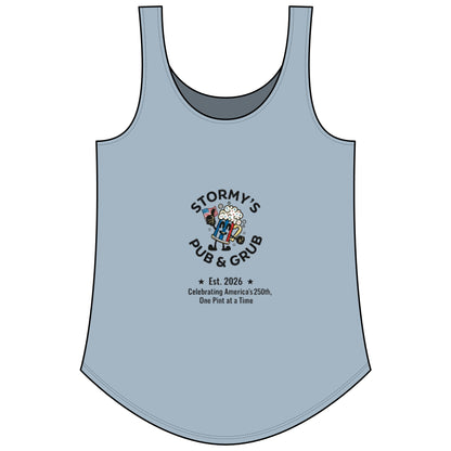 Women's Tank — "Stars, Stripes & Cold Pints" Stormys Pub Tank Top